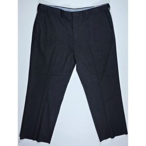 J.M. Haggar Classic Fit Men's Black Dress Pants 44x29 Flat Front
